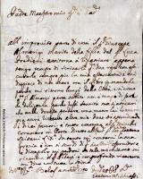 Lettera di G. Schiassi a G.B. Martini, 22.09.1750